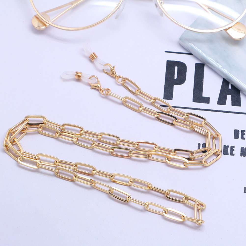 Gold Paperclip Link Glasses Ch - огляд і ціна Mask Chain Holder