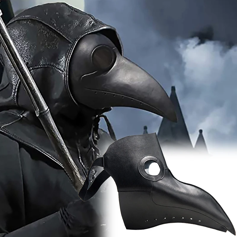 Halloween Black Rubber Plague  - огляд і ціна Disposable Surgical Mask
